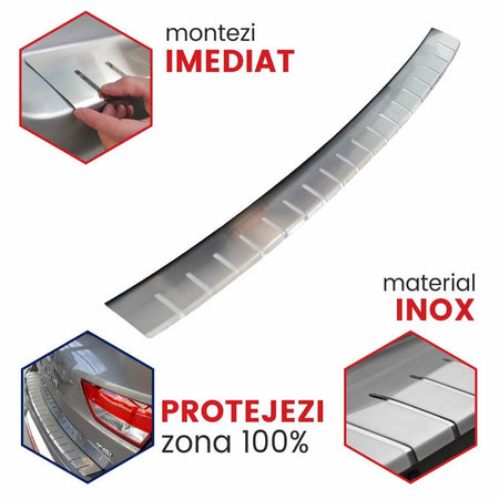 Protectie prag portbagaj inox Ford Kuga fabricatie 2008-2012