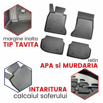 Covorase auto tip tavita BMW Seria 3 F30 fabricatie 2012 - prezent 12