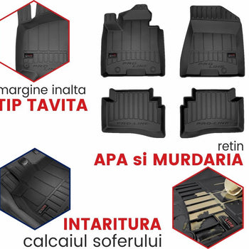 Covorase auto tip tavita 3D Volkswagen Tiguan II fabricatie 2015 - prezent 6