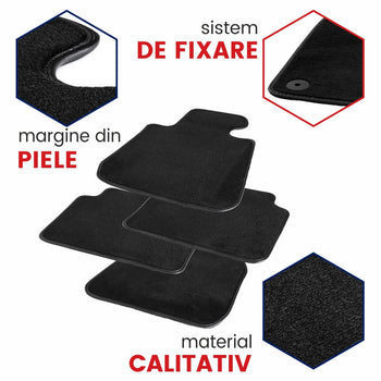 Covorase auto mocheta Hyundai Elantra, fabricatie 2019- prezent (NEGRU)