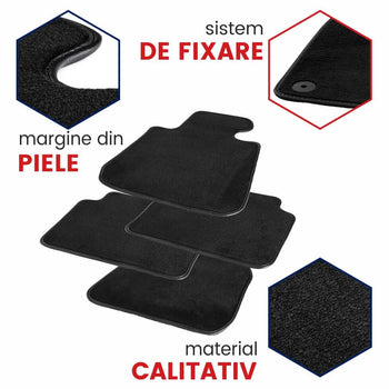 Covorase auto mocheta Ford Edge fabricatie 2016 - prezent (NEGRU) 6