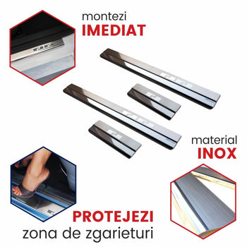 Protectie praguri usi inox Peugeot 207 fabricatie 2006-2014