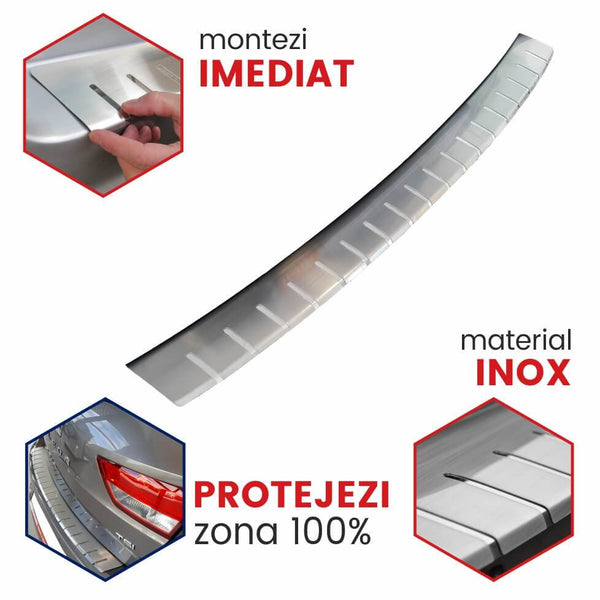Protectie prag portbagaj inox BMW X5 F15 fabricatie 2014 - prezent