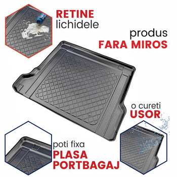 Tavite portbagaj Premium BMW seria 5 Gran Turismo F07 caroserie liftback 5 usi  fabricatie 10.2009 - prezent doar pentru modelele cu tractiune spate (nu pentru 4x4)
